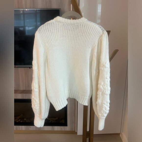 Zara Floral Embroidered Floral Embroidered Knit Sweater - Picture 11 of 13